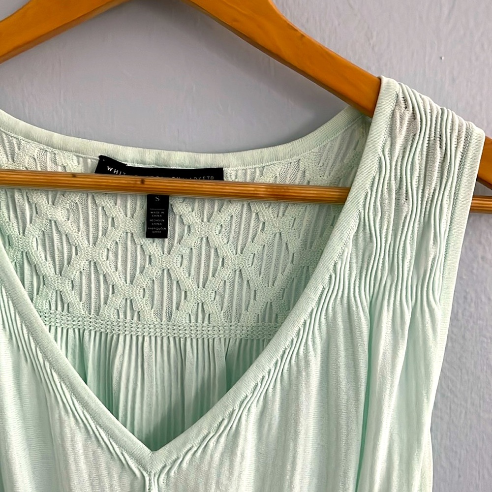 Seafoam Green Peplum Shell Tank